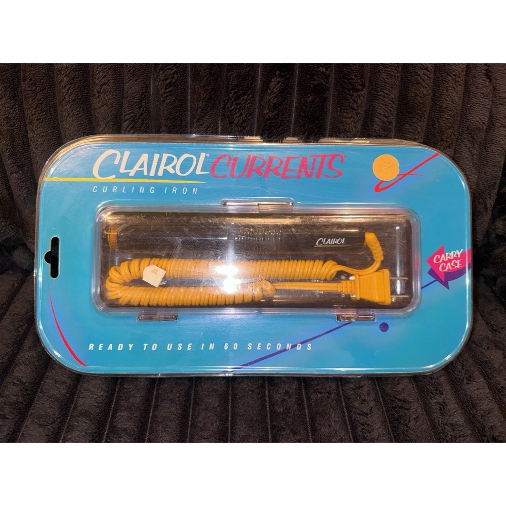 Clairol Currents Curling Iron with Carry Case Sealed - Ready To Use In 60 Second